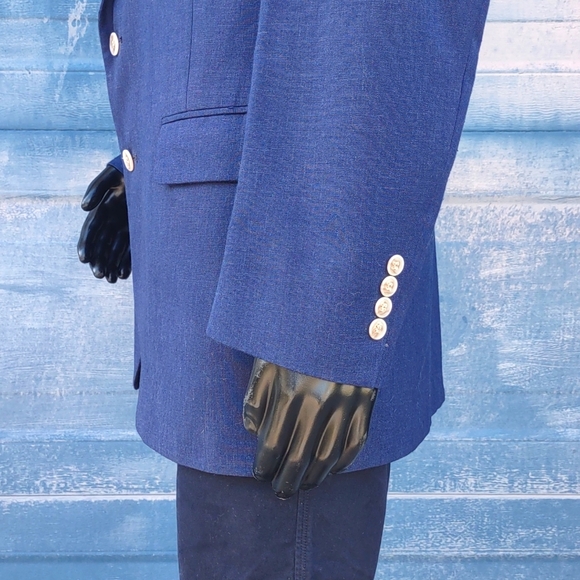 Robert Alan Men's Pure Cotton (2) Button Luxury Blazer - Picture 9 of 17